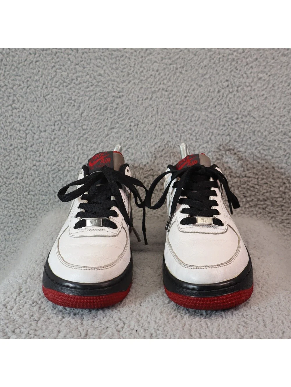 Nike Air Force One Low 5.5Y White Varsity Red 320335-111